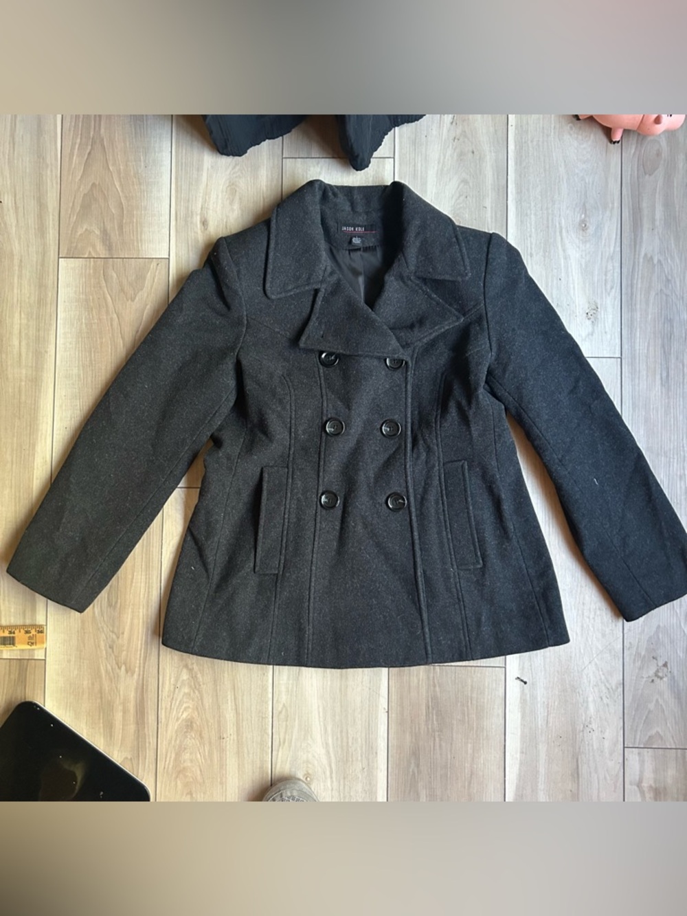 Jason Kole Double Breasted Pea Coat - LARGE women